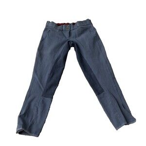 Grand Prix Breeches Equestrian Pants Size 26R Blue Full Seat Riding Pants